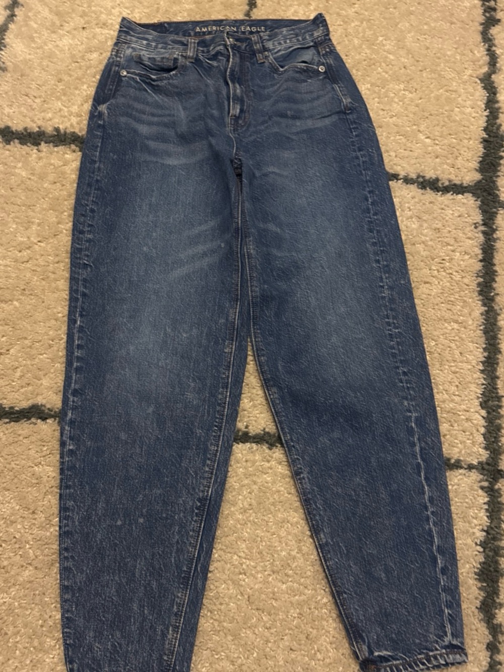 American Eagle Outfitters Boyfriend Jeans - Dark Blue Wash